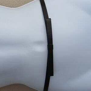 Elegant Black Bow Belt